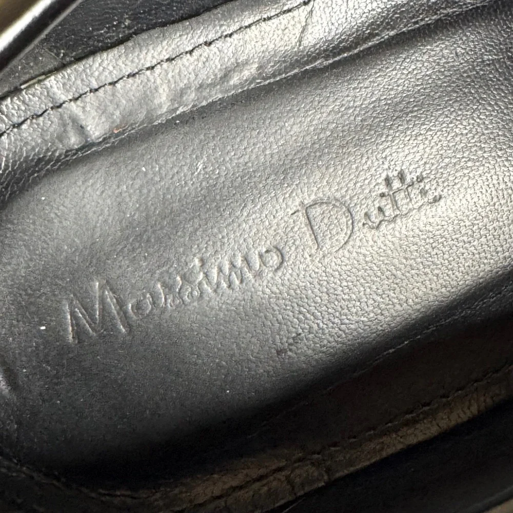 Massimo Dutti Patent Leather Chunky Platform Lug Sole Loafers Black EU 40